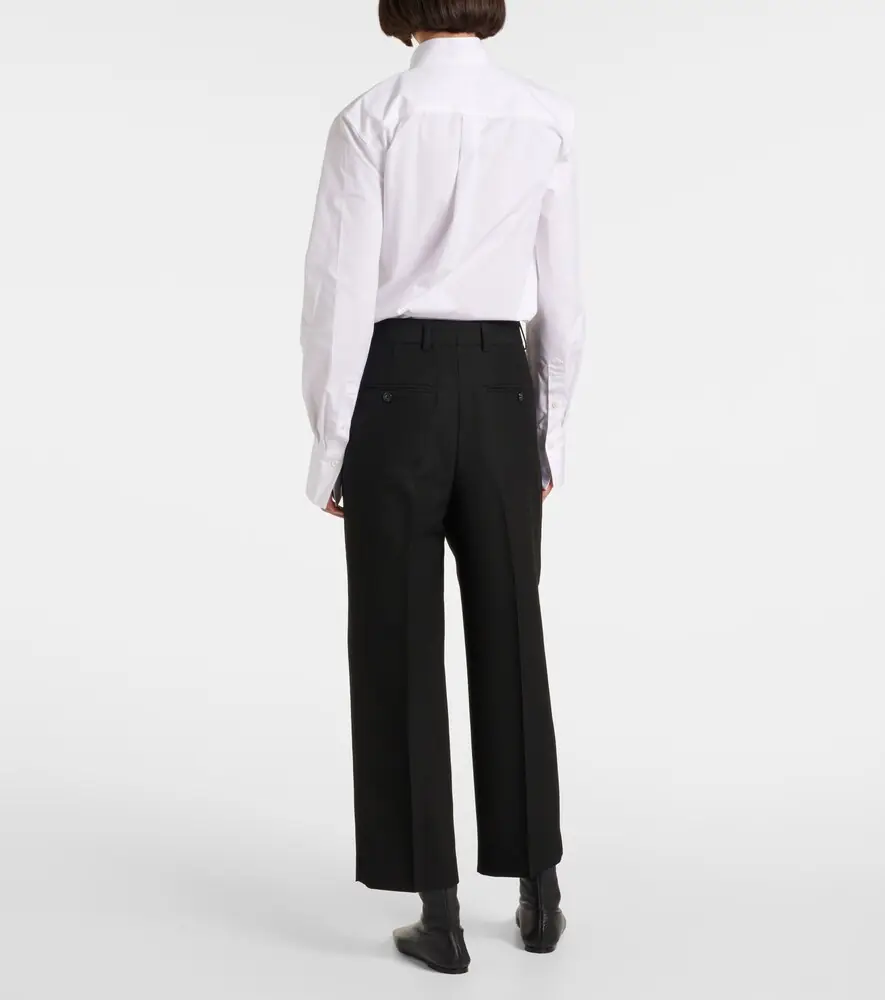 TOTEME High-rise twill straight pants | Thumbnail 4