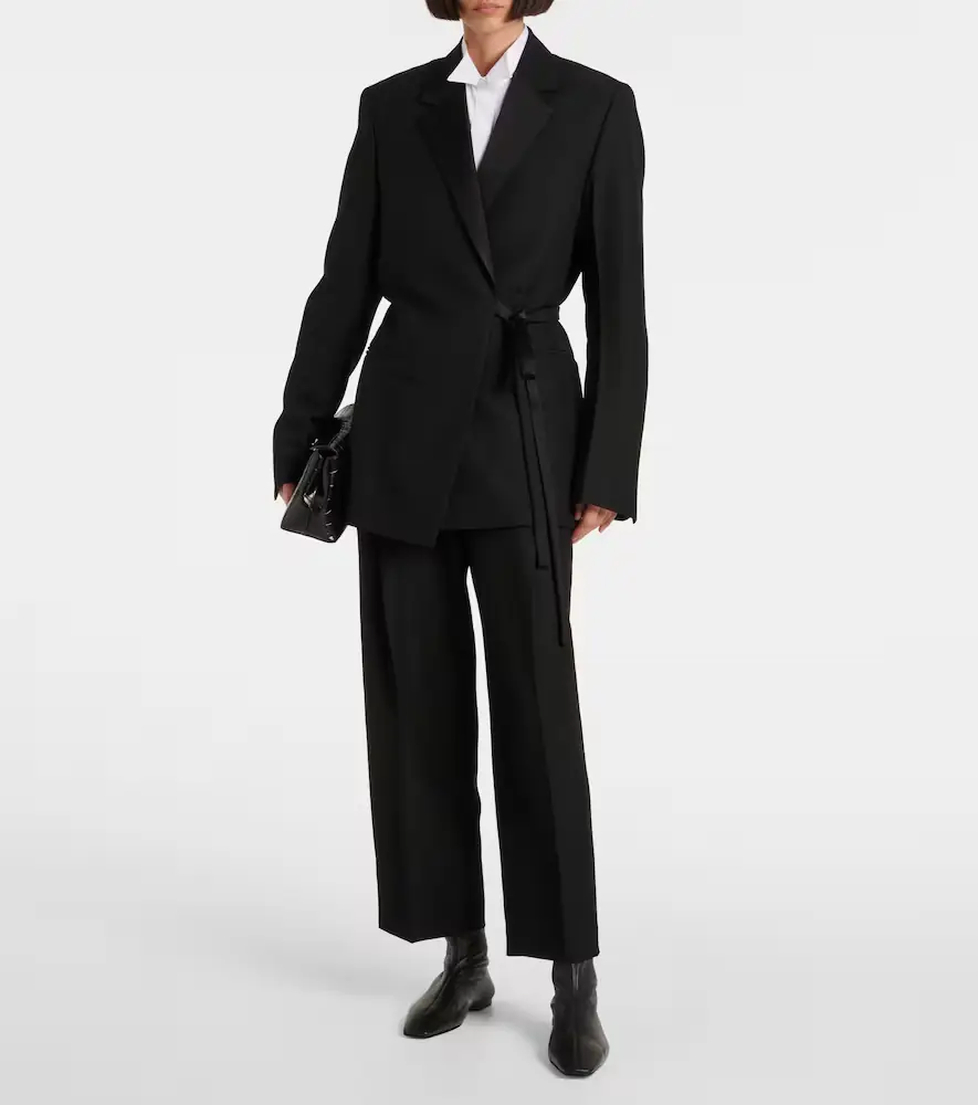 TOTEME High-rise twill straight pants | Thumbnail 6