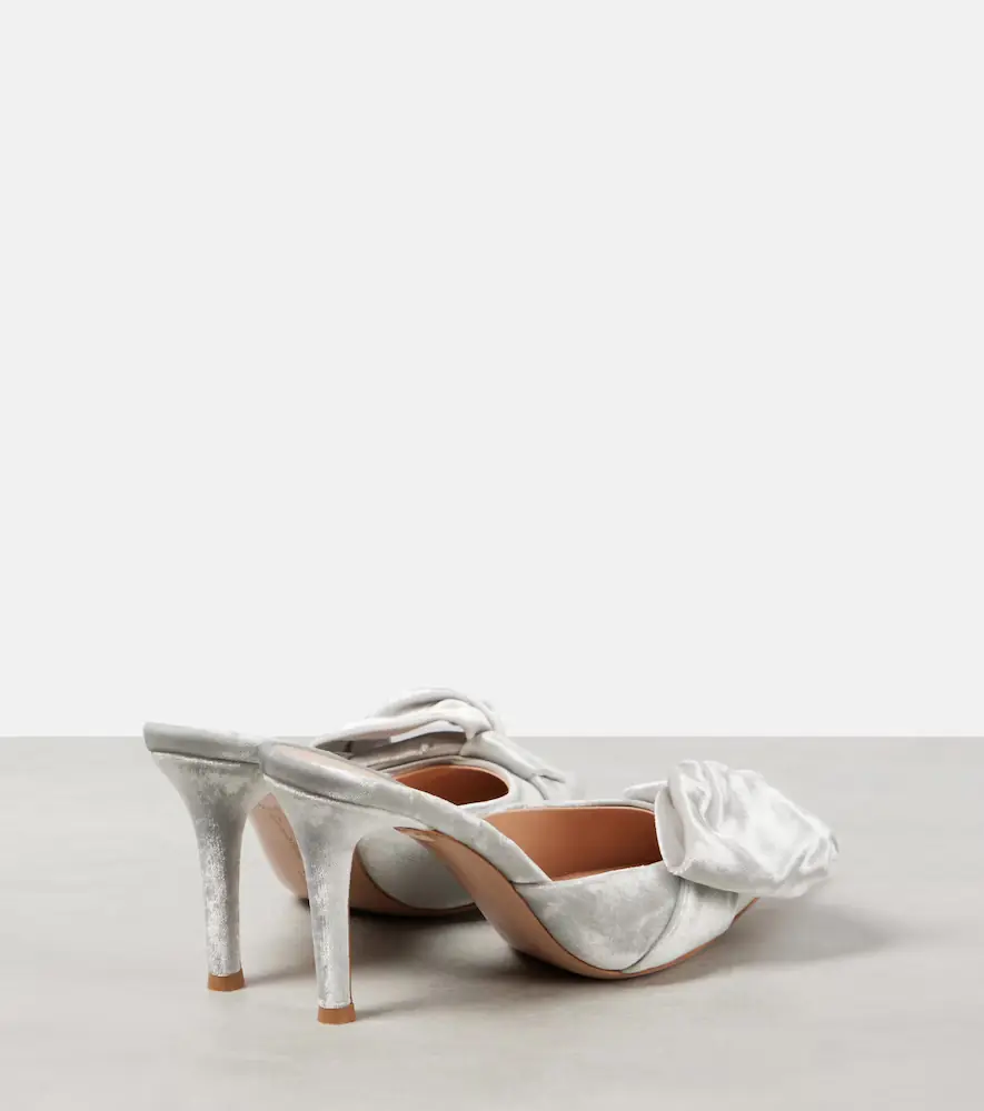 Gianvito Rossi 85 bow-detail velvet mules | Thumbnail 3 Gianvito Rossi 85 bow-detail velvet mules | Thumbnail 3