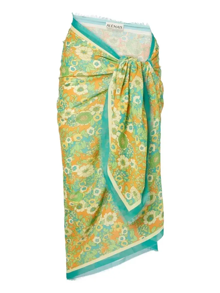 Alémais Jeff printed cotton beach cover-up Alémais Jeff printed cotton beach cover-up