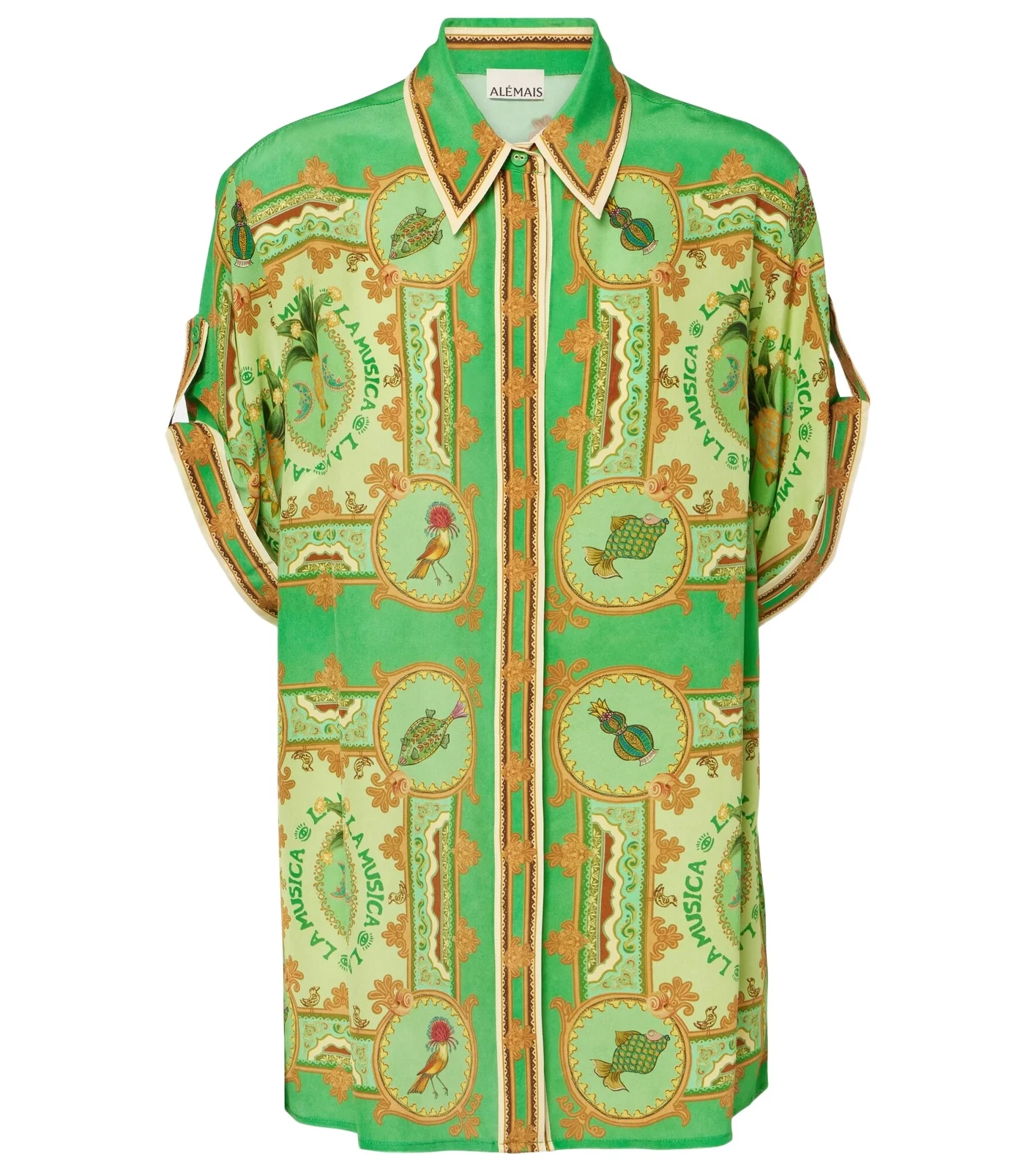 La Musica printed silk shirt La Musica printed silk shirt