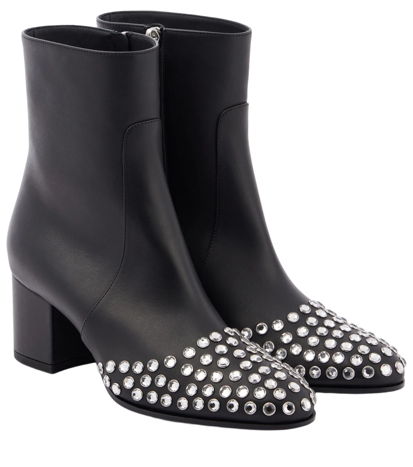 ALAÏA ALAÏA 60 embellished leather ankle boots