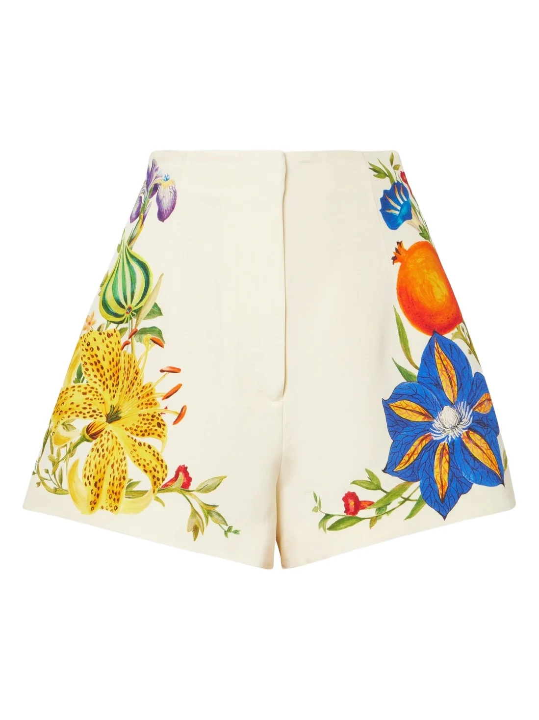 ALÉMAIS Alémais Flores floral high-rise shorts