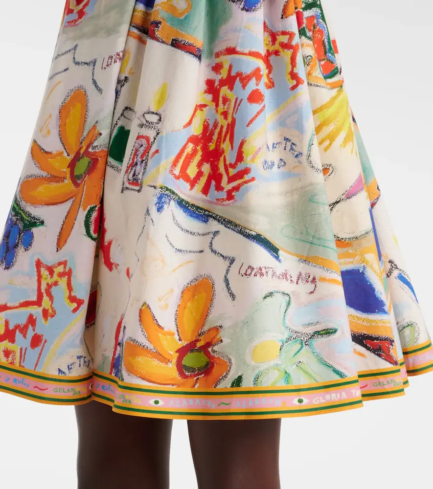 ALÉMAIS Alémais La Charrasca printed cotton minidress | Thumbnail 6