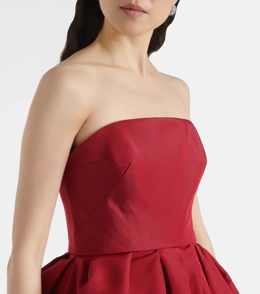 Carolina Herrera Strapless belted silk cocktail dress | Thumbnail 4 Carolina Herrera Strapless belted silk cocktail dress | Thumbnail 4
