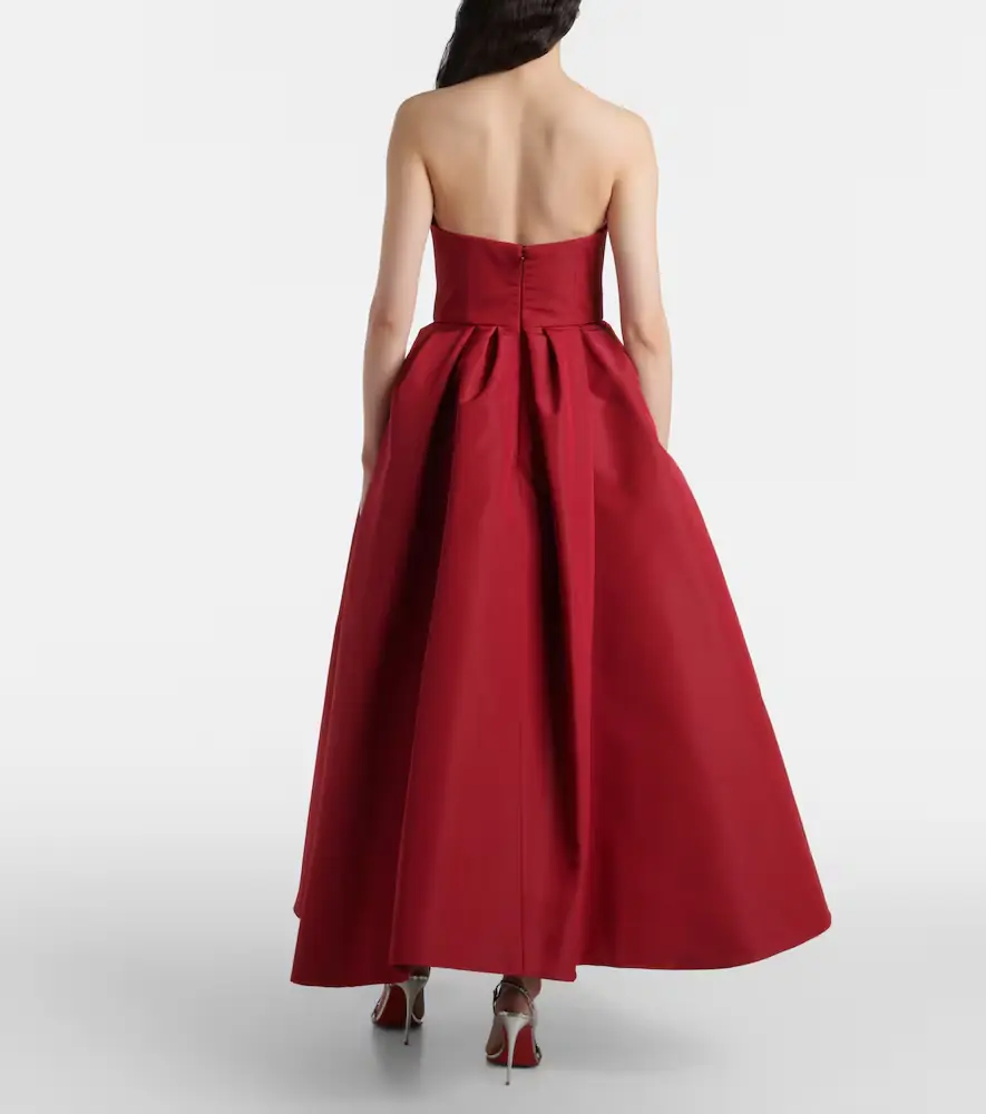Carolina Herrera Strapless belted silk cocktail dress | Thumbnail 5 Carolina Herrera Strapless belted silk cocktail dress | Thumbnail 5