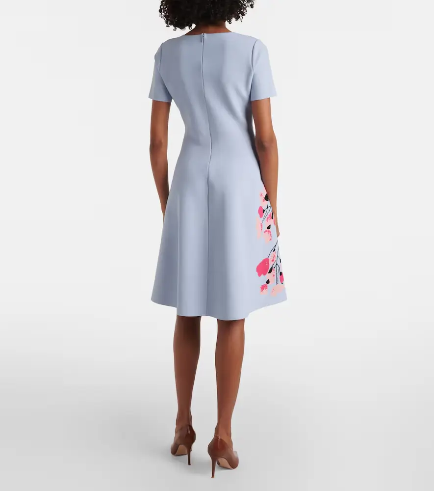 Carolina Herrera Floral jacquard midi dress | Thumbnail 2