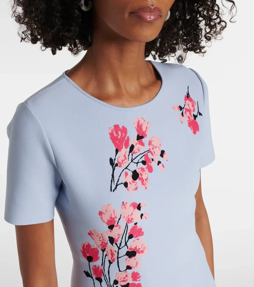 Carolina Herrera Floral jacquard midi dress | Thumbnail 4