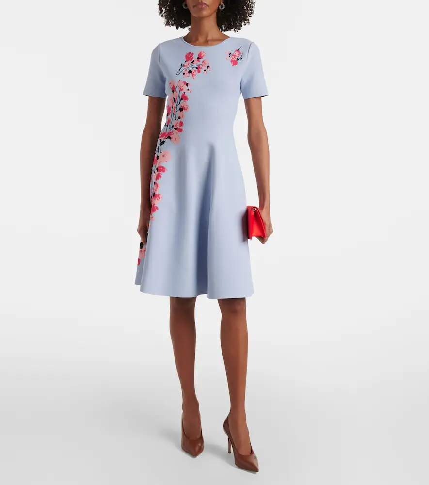 Carolina Herrera Floral jacquard midi dress | Thumbnail 5