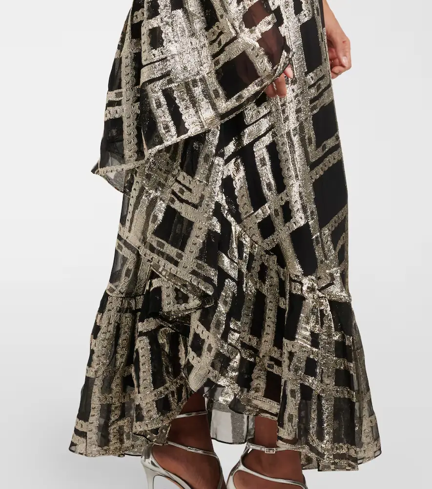 Taller Marmo Betsy printed asymmetric silk-blend maxi dress | Thumbnail 3 Taller Marmo Betsy printed asymmetric silk-blend maxi dress | Thumbnail 3