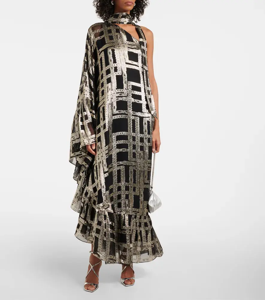 Taller Marmo Betsy printed asymmetric silk-blend maxi dress | Thumbnail 4 Taller Marmo Betsy printed asymmetric silk-blend maxi dress | Thumbnail 4