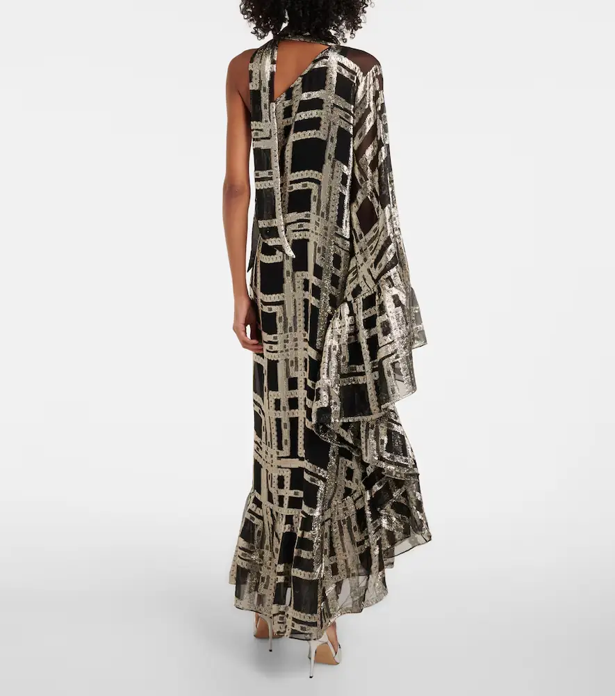 Taller Marmo Betsy printed asymmetric silk-blend maxi dress | Thumbnail 5 Taller Marmo Betsy printed asymmetric silk-blend maxi dress | Thumbnail 5