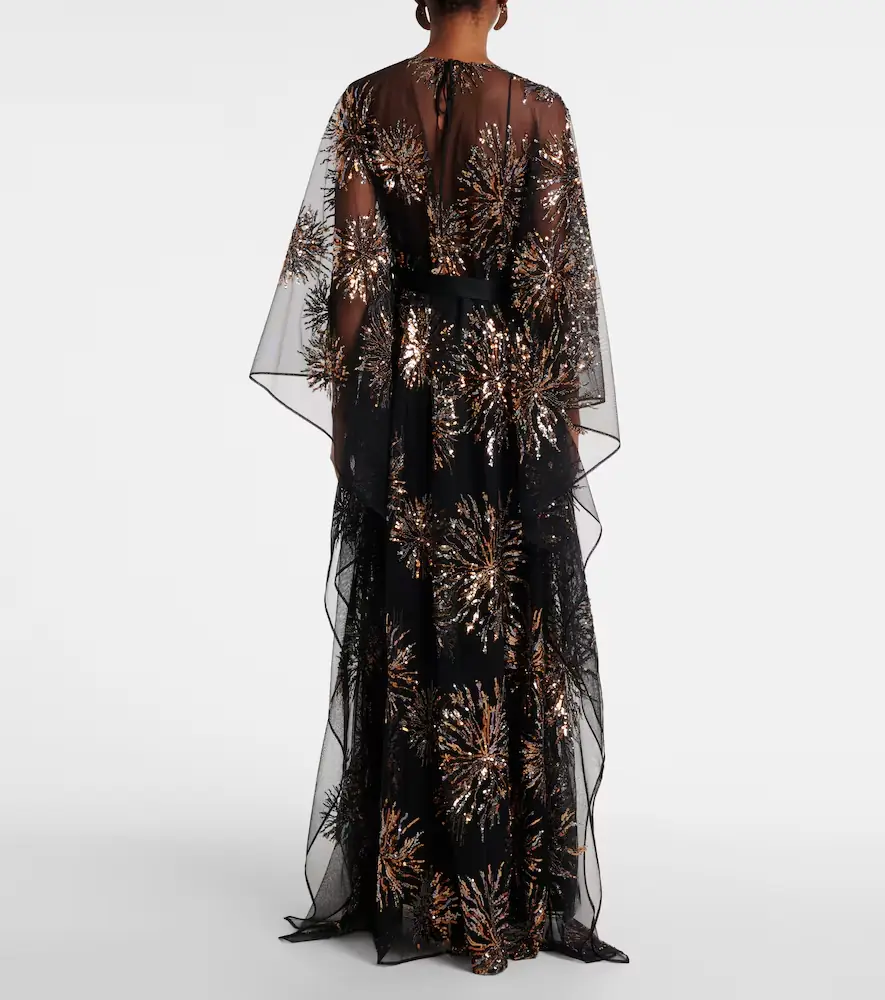 Taller Marmo Gran Soleil embellished tulle kaftan | Thumbnail 2