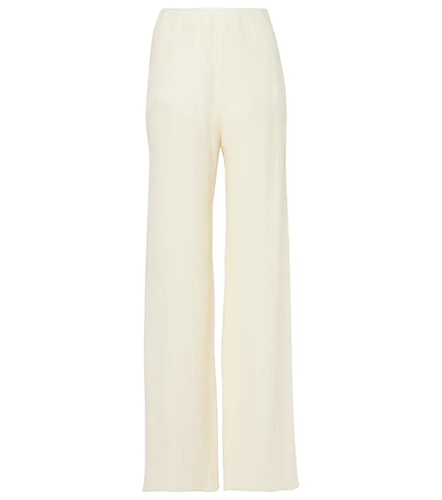 Taller Marmo Zoagli cotton and silk-blend straight pants