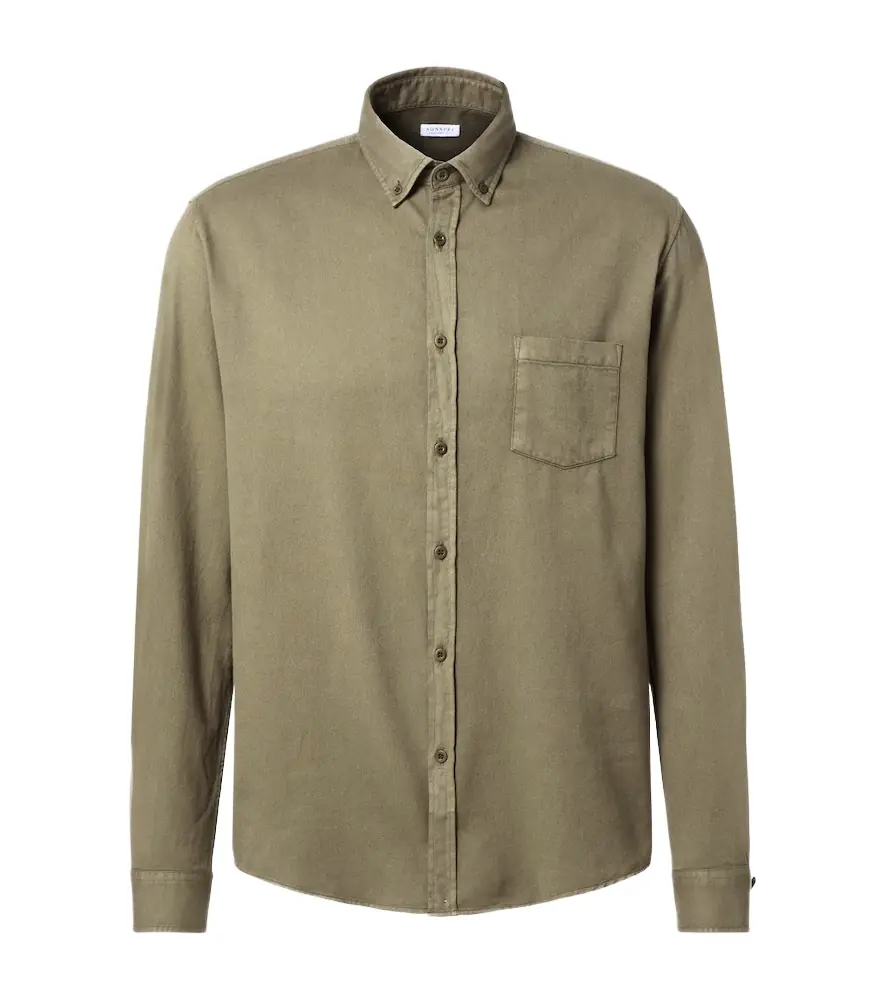 Sunspel Cotton flannel shirt