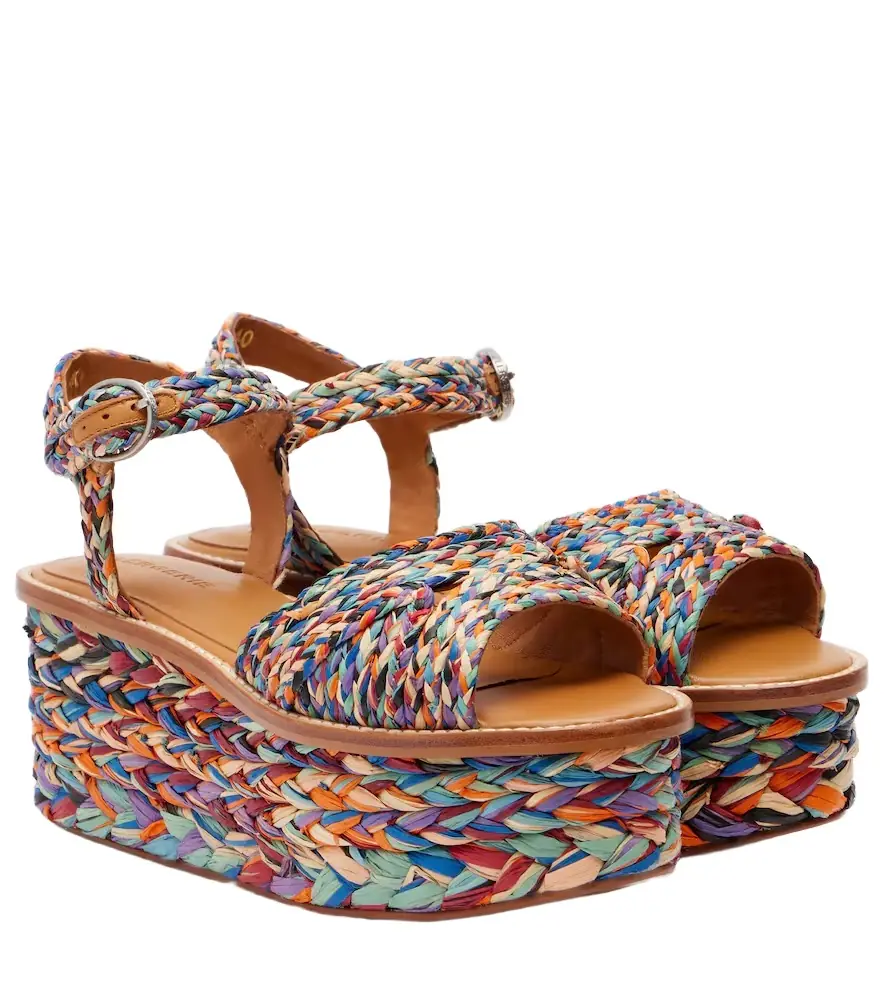 CLERGERIE Arty raffia platform sandals | Image 1 CLERGERIE Arty raffia platform sandals | Image 1