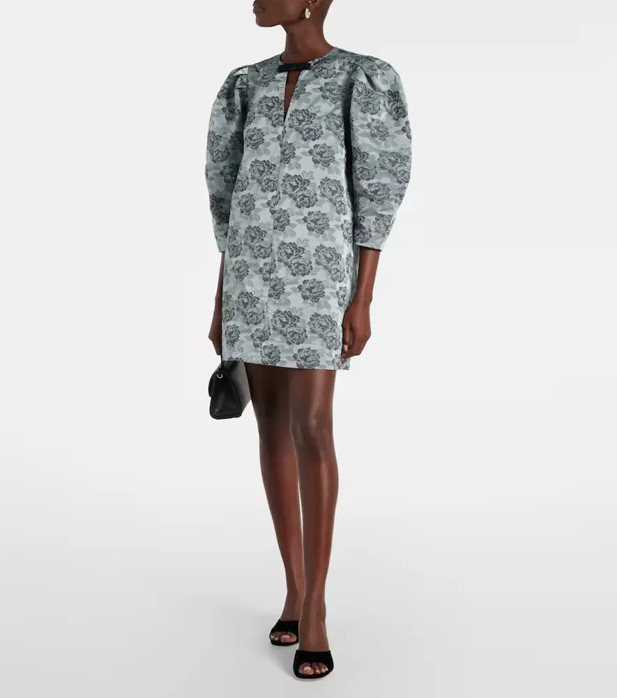 Ganni Floral jacquard minidress | Thumbnail 2