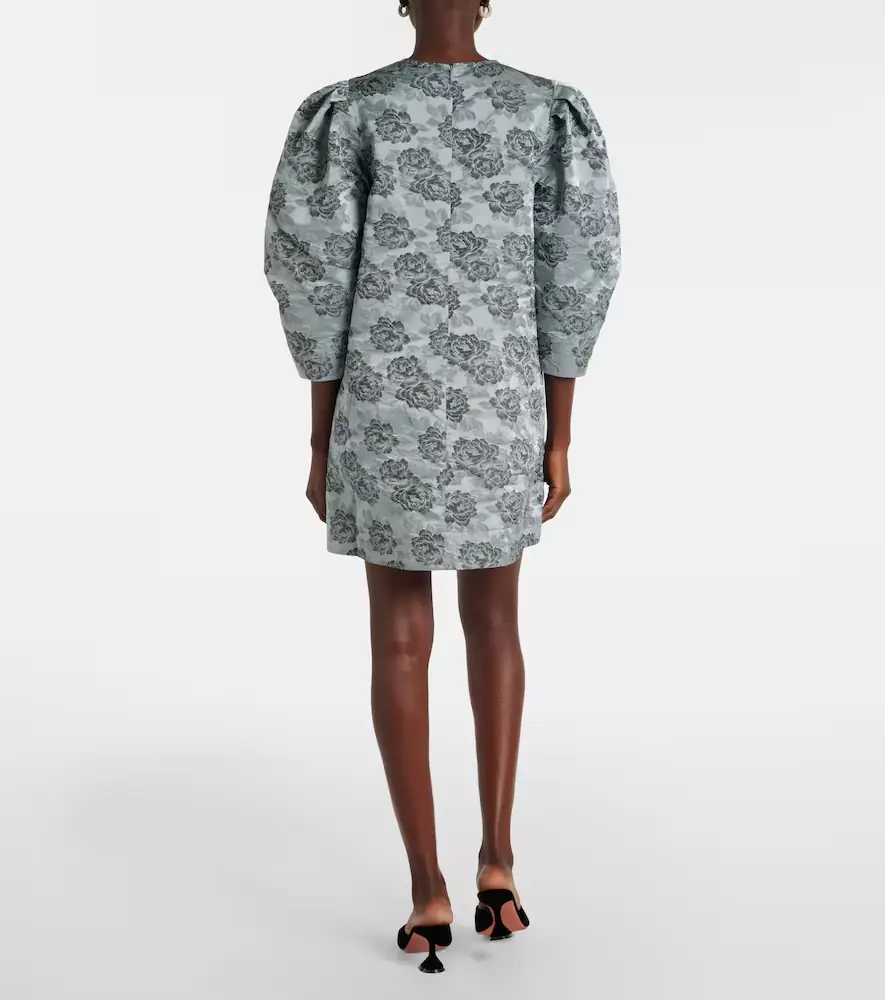 Ganni Floral jacquard minidress | Thumbnail 5
