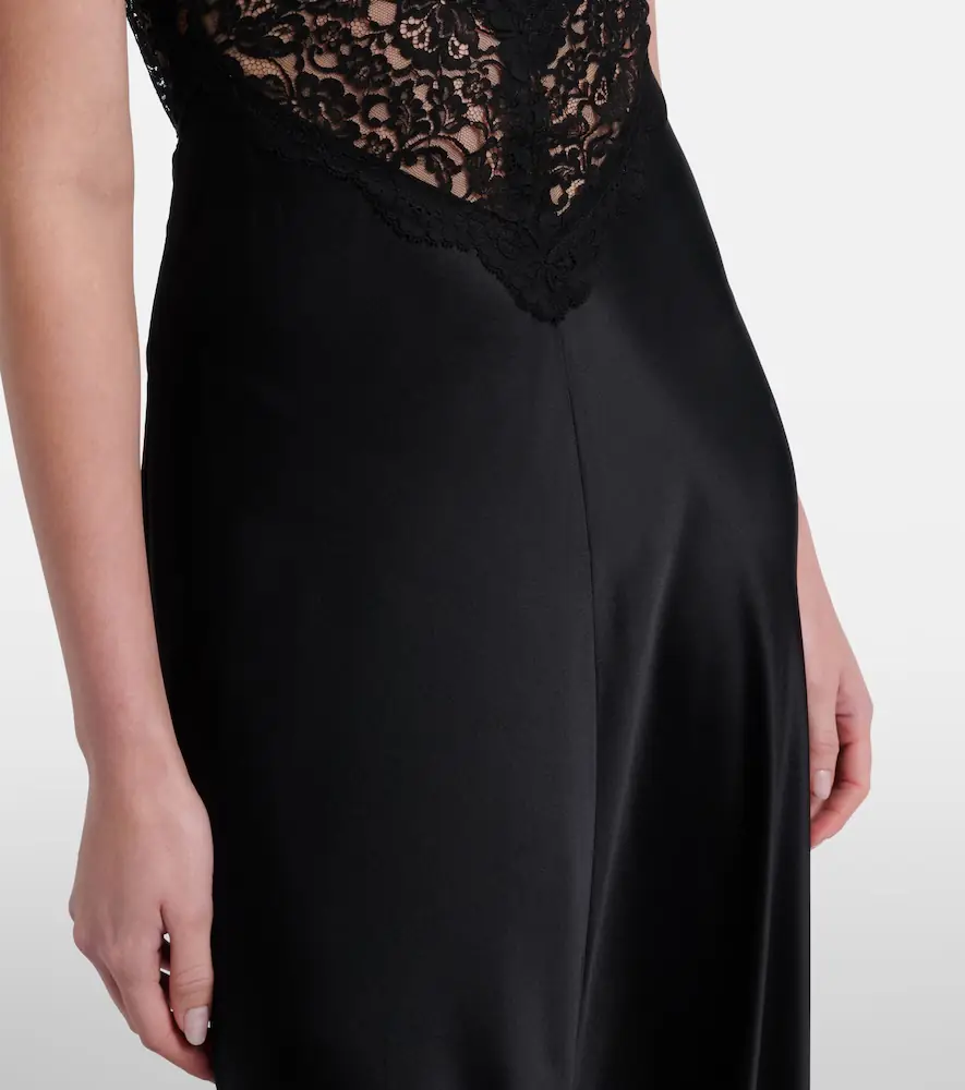 Rodarte Lace-trimmed silk charmeuse gown | Thumbnail 3 Rodarte Lace-trimmed silk charmeuse gown | Thumbnail 3