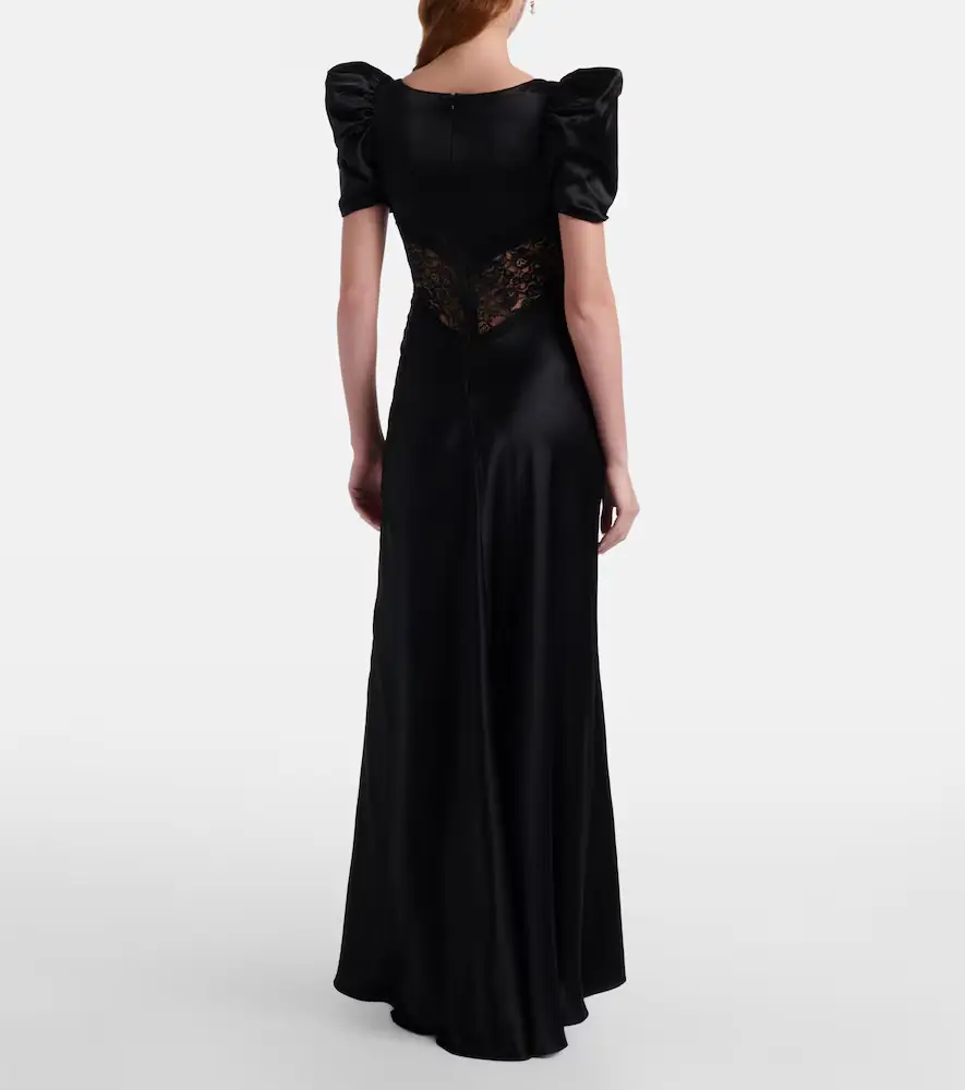 Rodarte Lace-trimmed silk charmeuse gown | Thumbnail 6 Rodarte Lace-trimmed silk charmeuse gown | Thumbnail 6