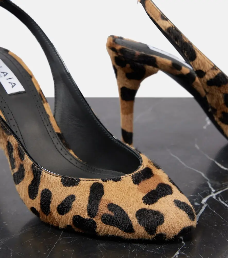 Alaïa Alaïa Decollete 90 calf hair slingback pumps | Thumbnail 4 Alaïa Alaïa Decollete 90 calf hair slingback pumps | Thumbnail 4