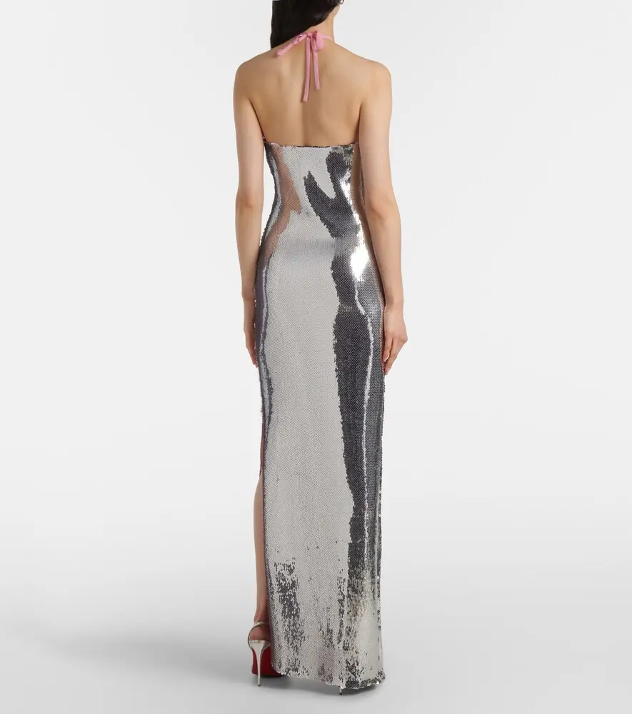 Rodarte Floral-appliqué sequined gown | Thumbnail 5