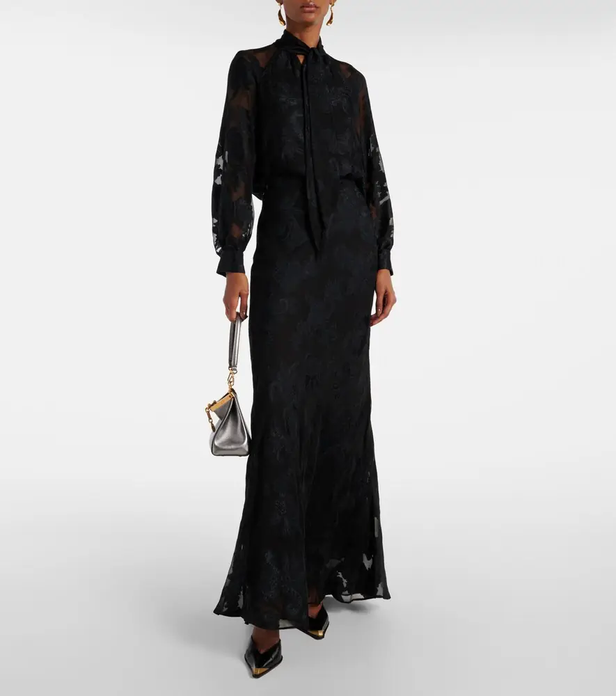 Etro Paisley satin maxi skirt | Thumbnail 4 Etro Paisley satin maxi skirt | Thumbnail 4
