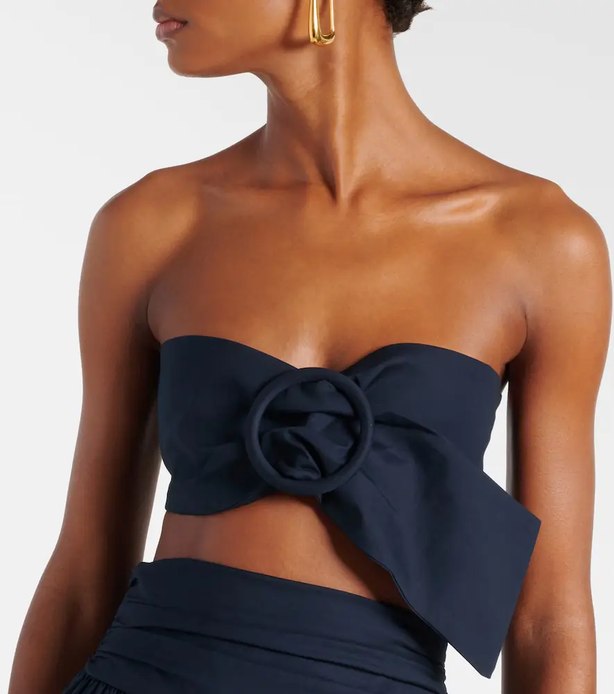 ADRIANA DEGREAS Cotton bandeau top | Thumbnail 2
