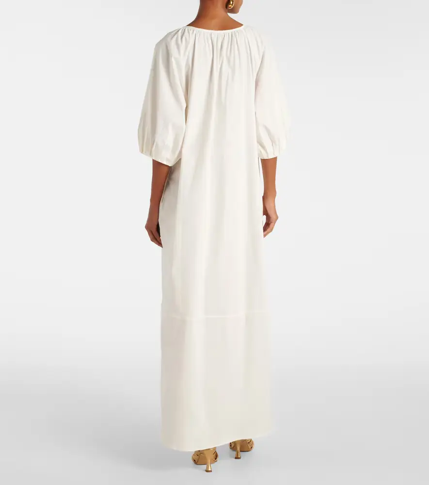 ADRIANA DEGREAS Solid cotton maxi dress | Thumbnail 3