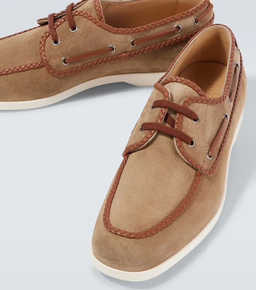 Valentino Garavani Palm Avenue leather boat shoes | Thumbnail 3 Valentino Garavani Palm Avenue leather boat shoes | Thumbnail 3