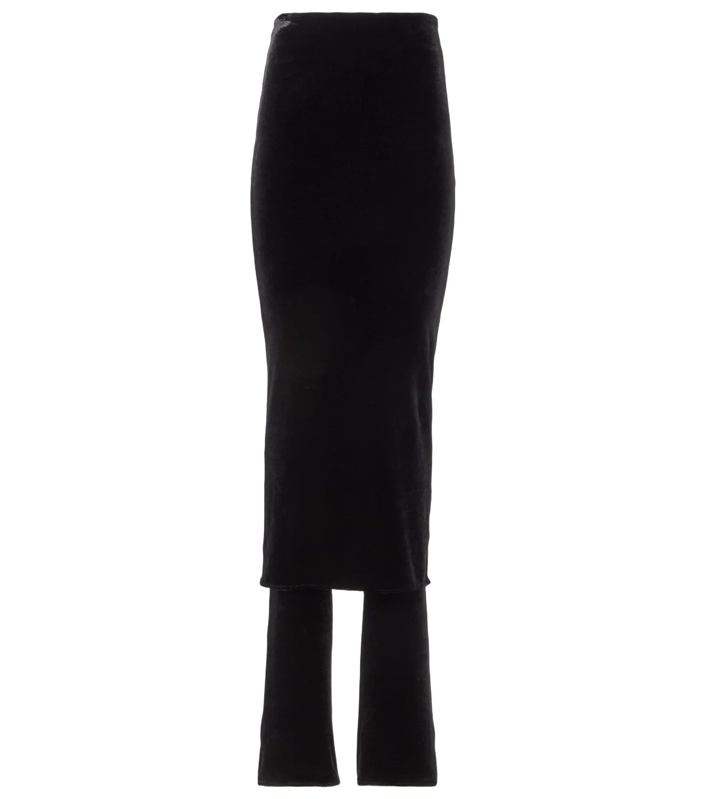 Fluid jersey skirt pants