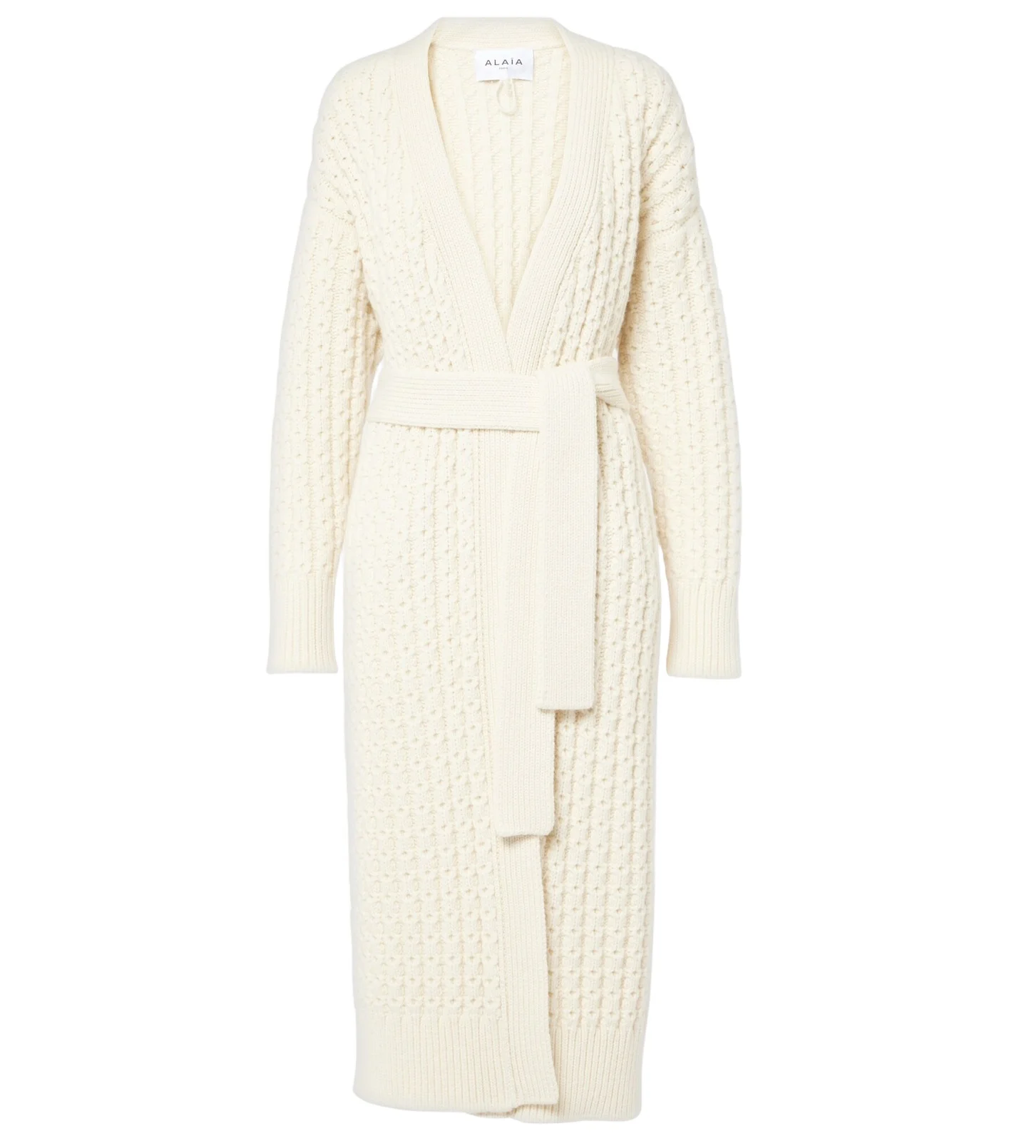 ALAÏA Wool wrap cardigan