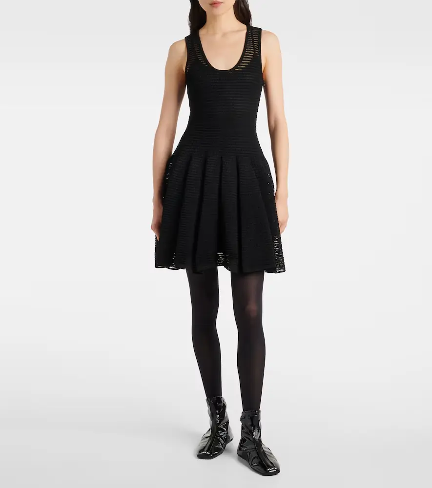 ALAÏA ALAÏA Crinoline knitted minidress | Thumbnail 3