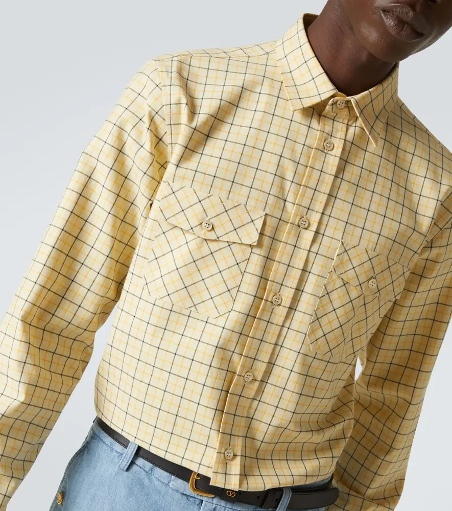 Valentino Garavani Checked cotton shirt | Thumbnail 4 Valentino Garavani Checked cotton shirt | Thumbnail 4