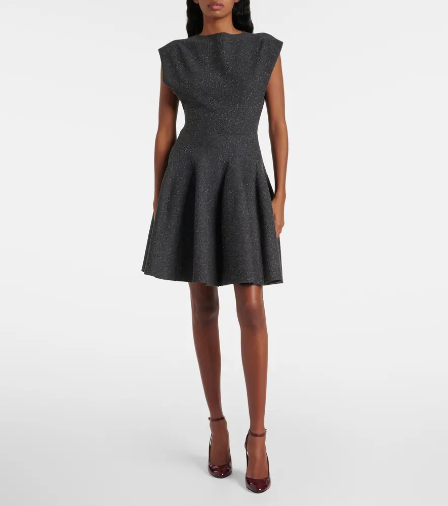 Alaïa Alaïa Godet silk-blend minidress | Thumbnail 3 Alaïa Alaïa Godet silk-blend minidress | Thumbnail 3
