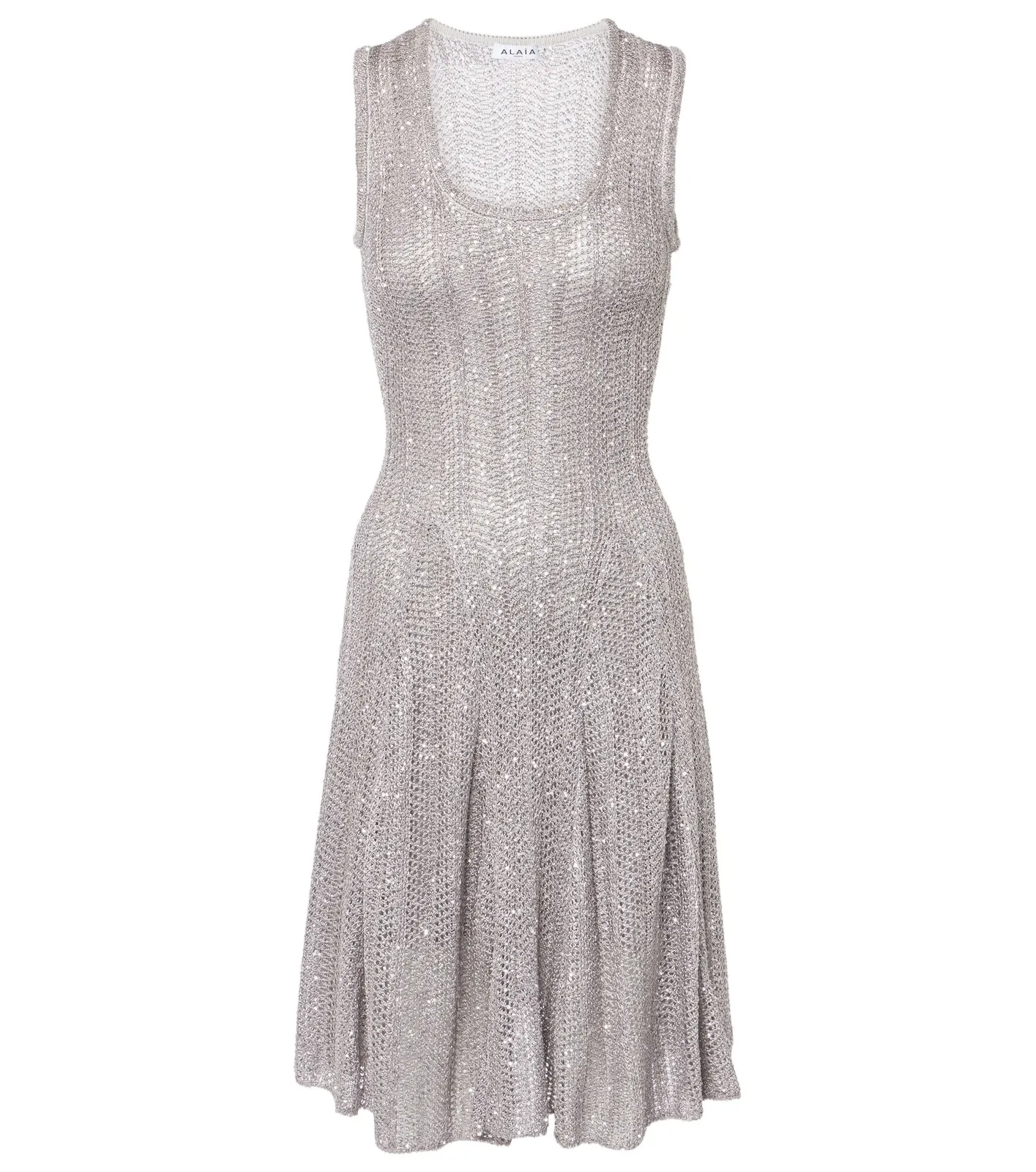 Sequined knitted minidress