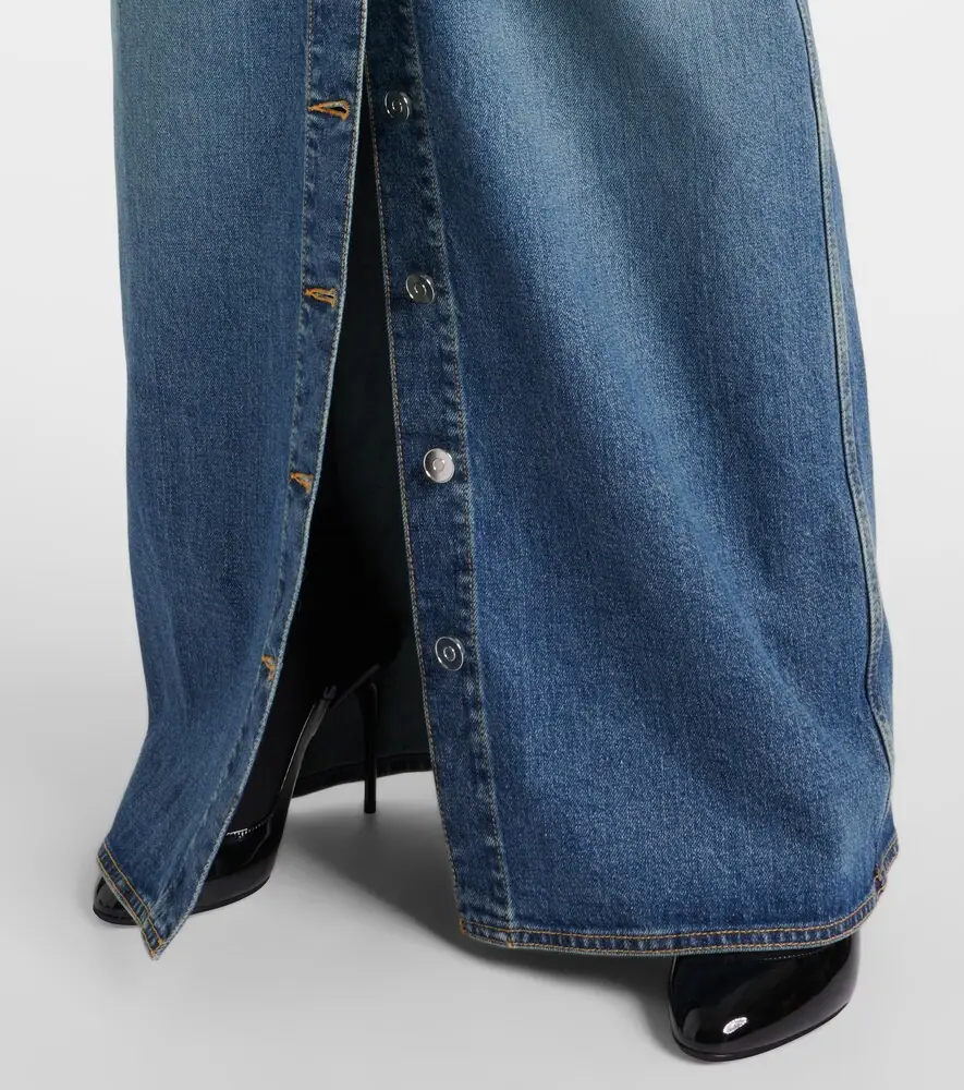 Alaïa Alaïa Denim maxi skirt | Thumbnail 3 Alaïa Alaïa Denim maxi skirt | Thumbnail 3