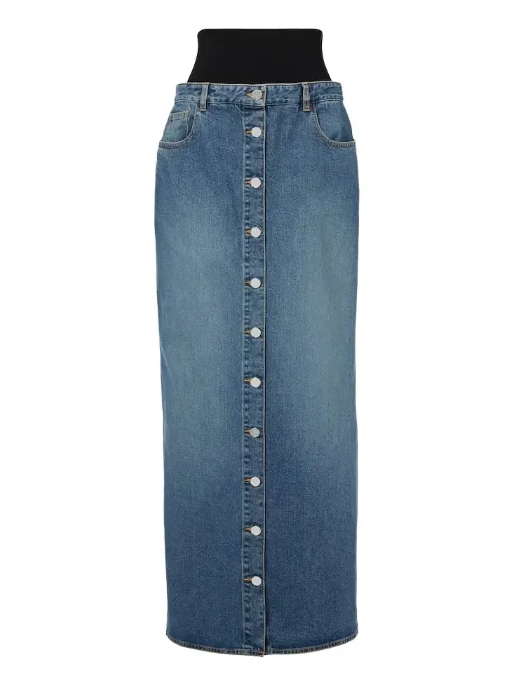Alaïa Denim maxi skirt Alaïa Denim maxi skirt