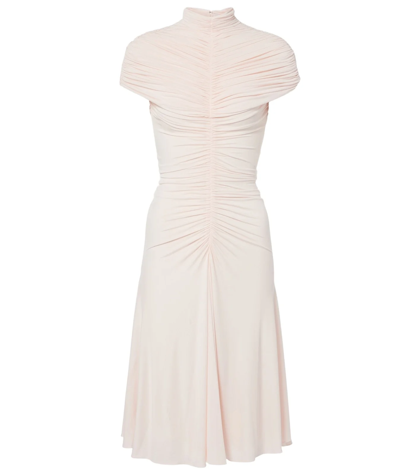 ALAÏA Ruched jersey midi dress