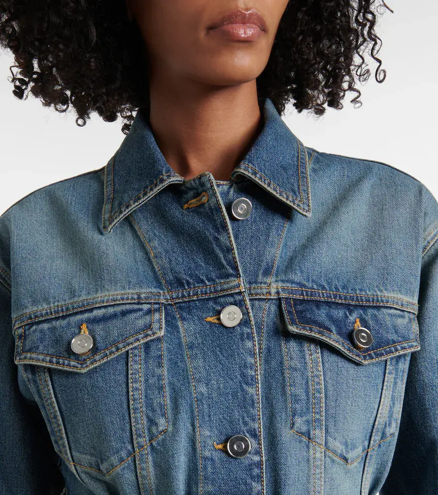 Alaïa Alaïa Peplum denim jacket | Thumbnail 2 Alaïa Alaïa Peplum denim jacket | Thumbnail 2