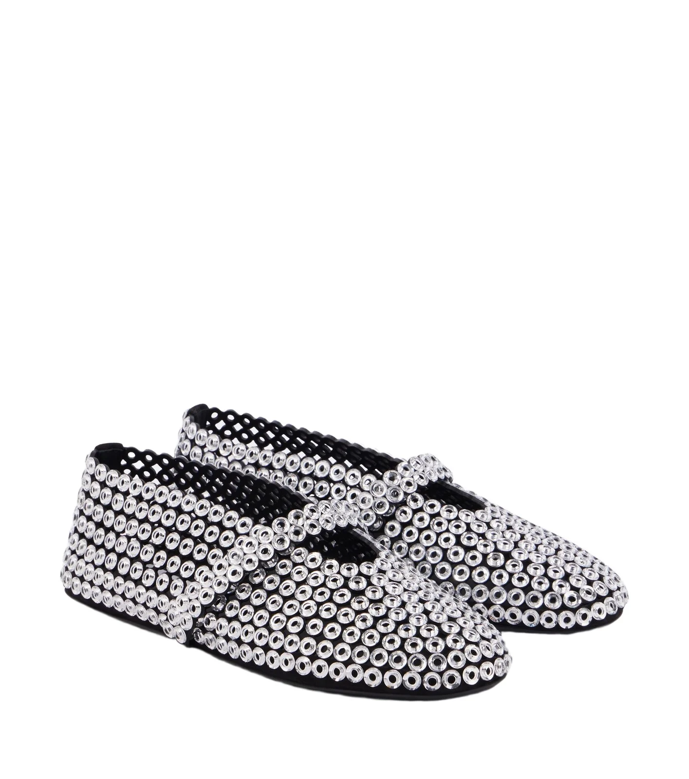 Embellished suede Mary Jane flats Embellished suede Mary Jane flats