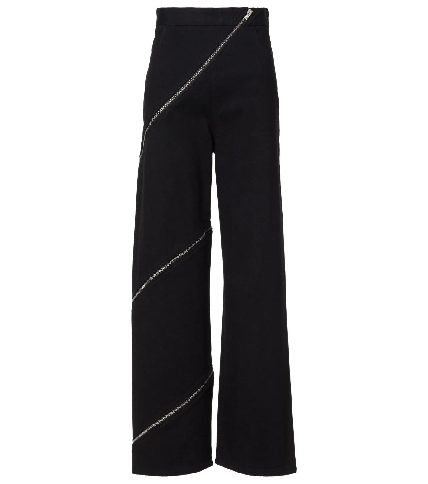 ALAÏA Spiral cotton wide-leg pants