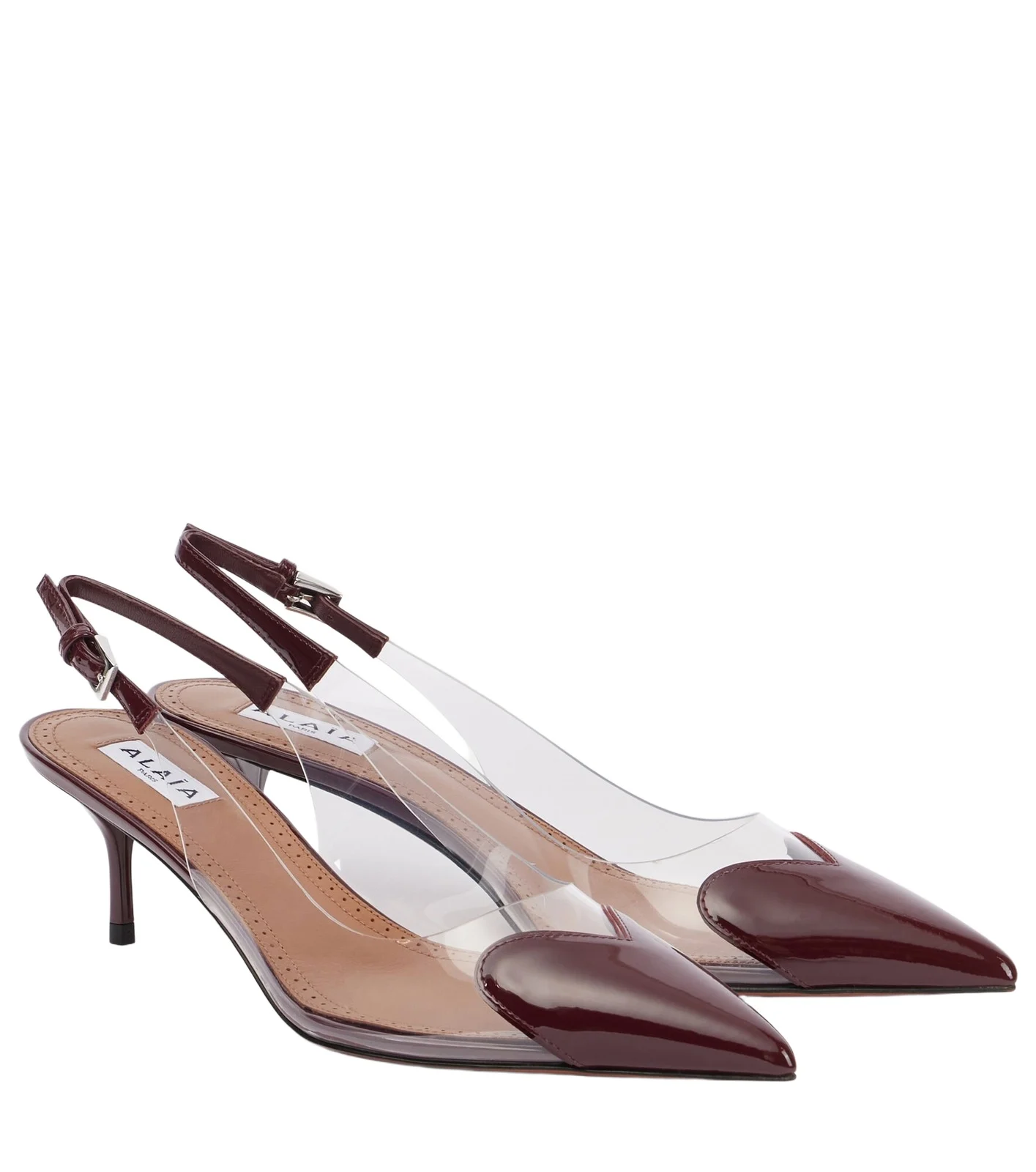 ALAÏA Le Coeur leather slingback pumps ALAÏA Le Coeur leather slingback pumps