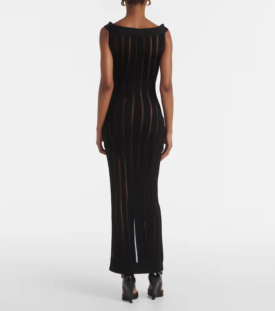 Nensi Dojaka Ribbed-knit maxi dress | Thumbnail 3 Nensi Dojaka Ribbed-knit maxi dress | Thumbnail 3