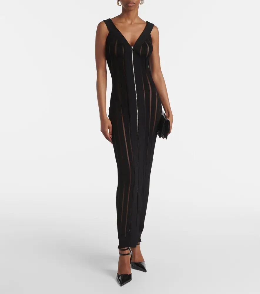 Nensi Dojaka Ribbed-knit maxi dress | Thumbnail 4 Nensi Dojaka Ribbed-knit maxi dress | Thumbnail 4