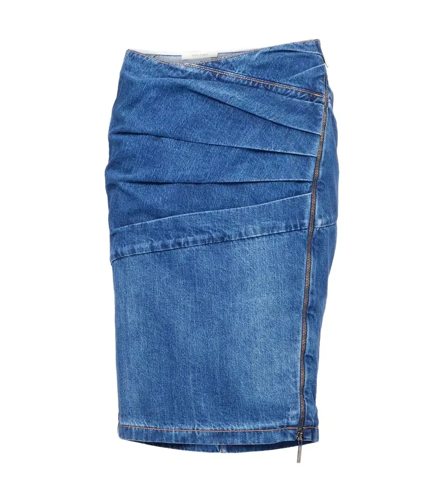 Nensi Dojaka Denim midi skirt | Image 1 Nensi Dojaka Denim midi skirt | Image 1