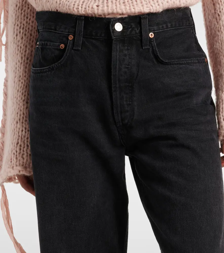 AGOLDE Kelly high-rise distressed straight jeans | Thumbnail 3