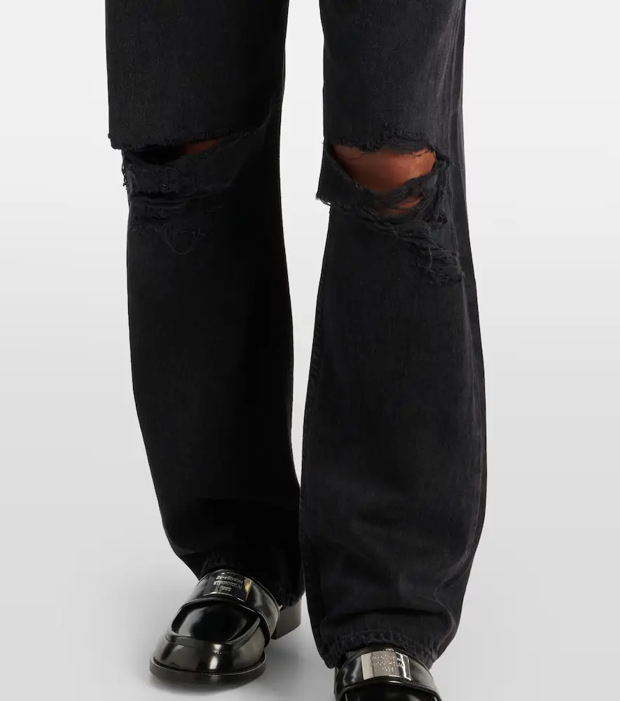 AGOLDE Kelly high-rise distressed straight jeans | Thumbnail 7
