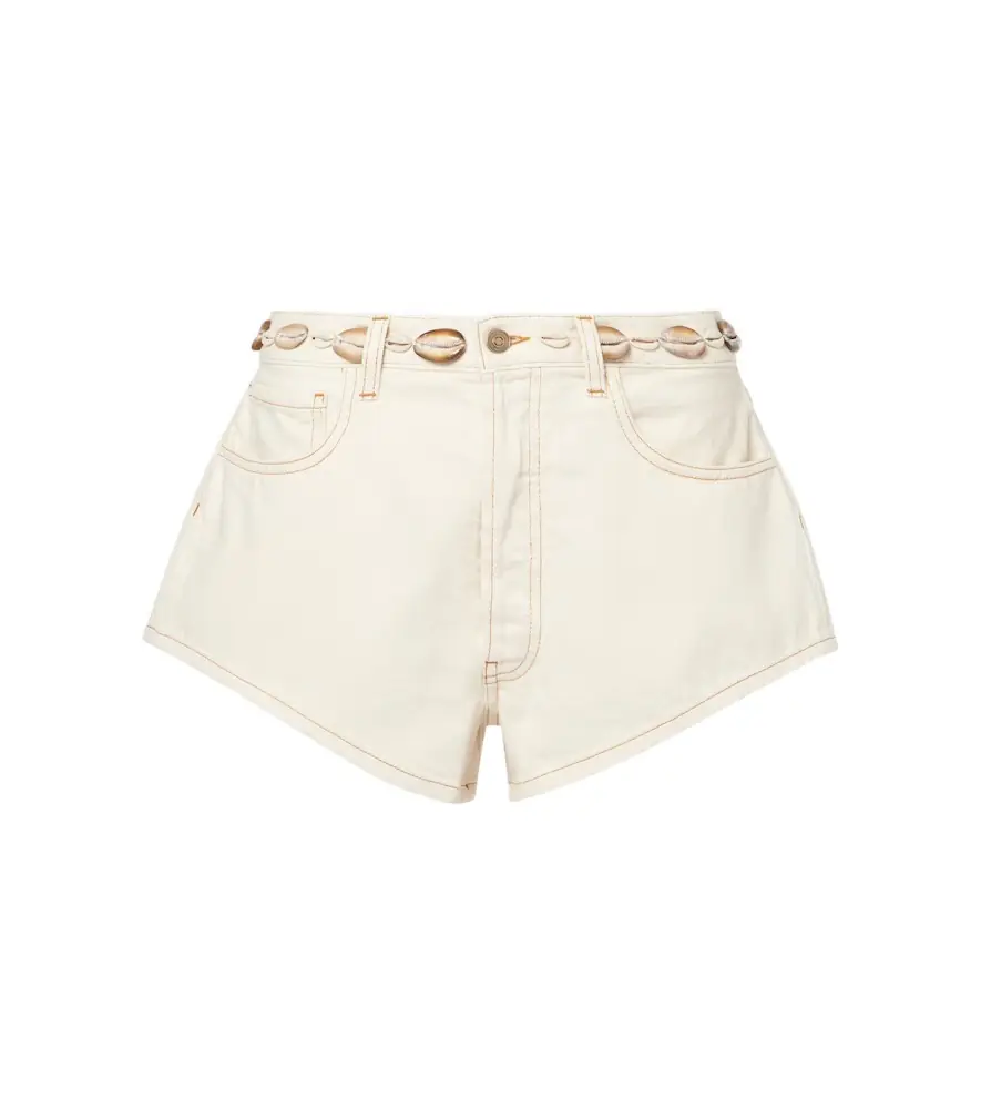 Alanui Ocean Dream denim shorts | Image 1 Alanui Ocean Dream denim shorts | Image 1