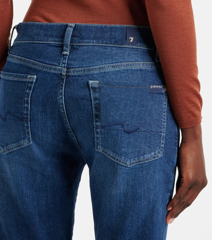7 For All Mankind Mid-rise cropped skinny jeans | Thumbnail 3 7 For All Mankind Mid-rise cropped skinny jeans | Thumbnail 3